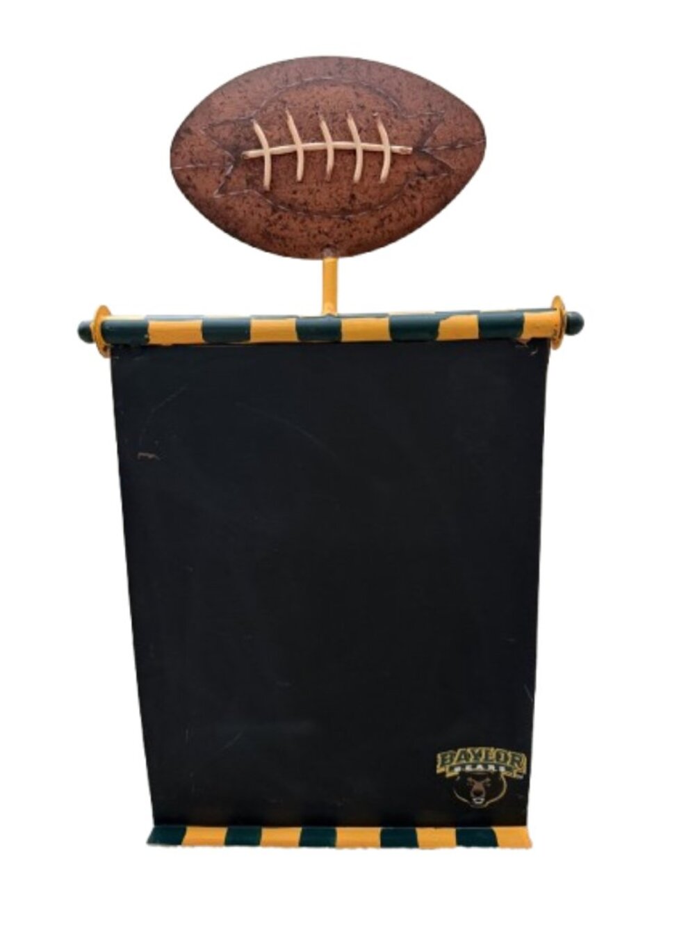 Baylor Bears Metal Football Chalkboard Tabletop Decor Round Top Collection Style